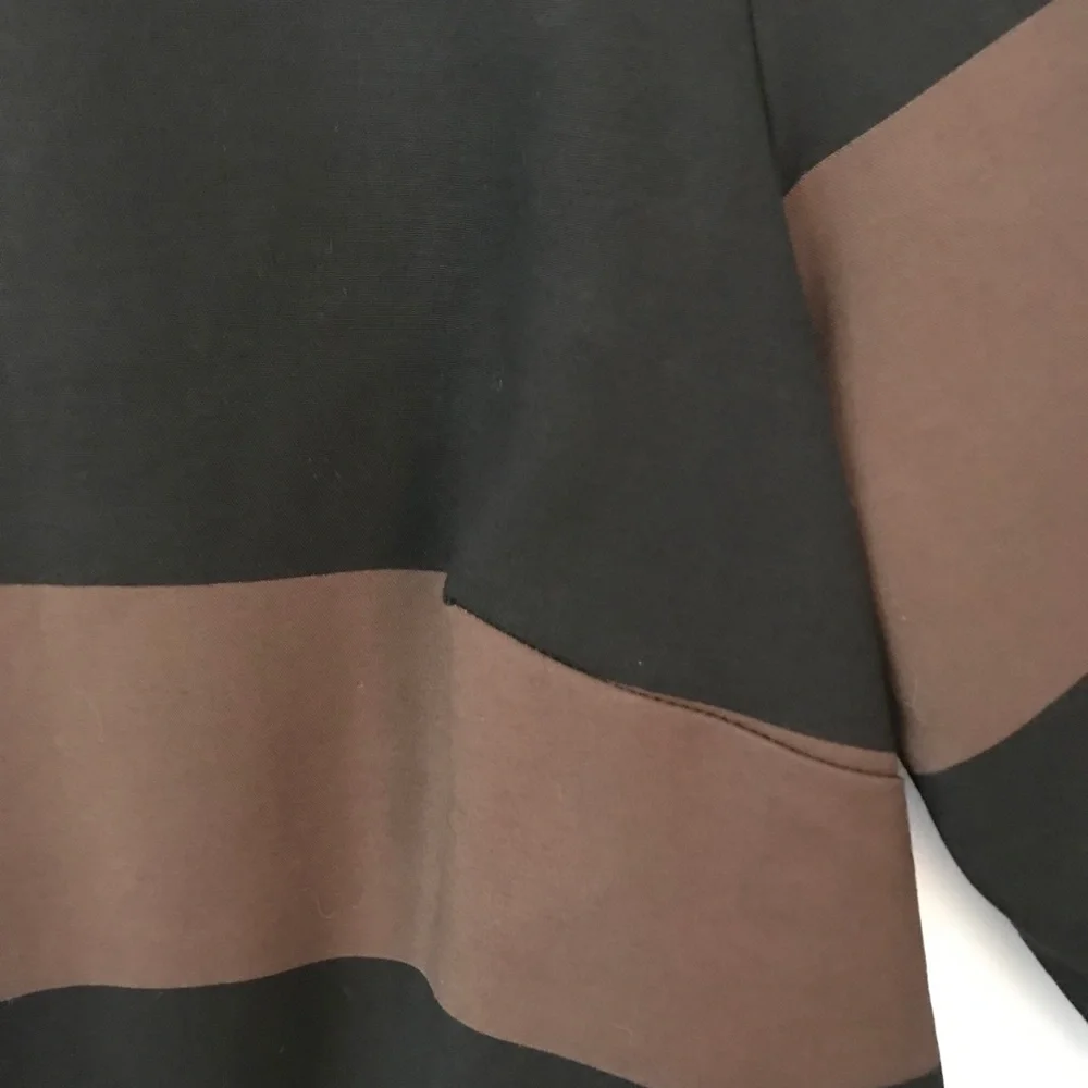 Marimekko Eerika Dress, size 42 (US size 12), Brown & Black - Picture 7 of 11